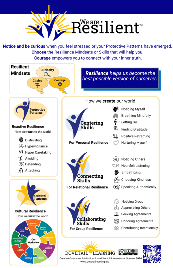We Are Resilient™ Mindsets, Skills, and Patterns Poster