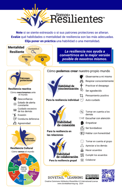 Somos resilientes™ Póster Mentalidades, habilidades y patrones