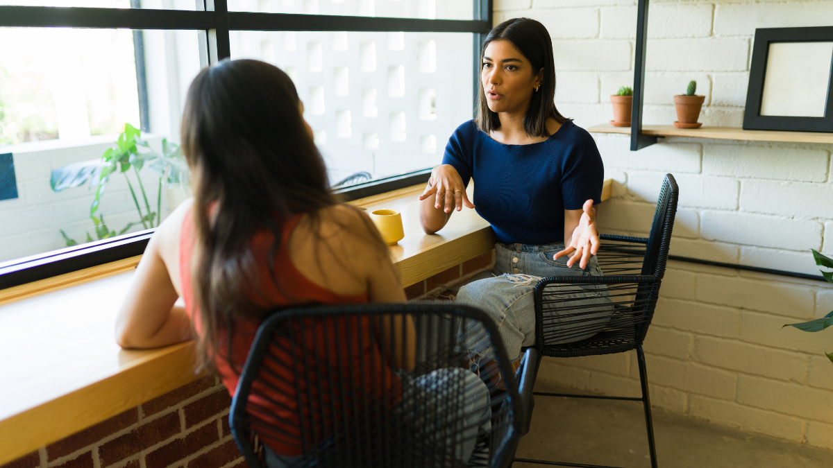 Person preparing for a difficult conversation
