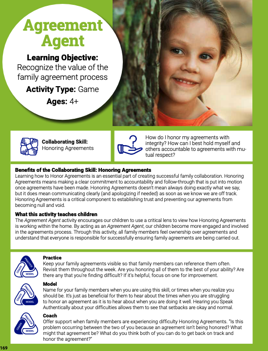 Collaborating Skill Family Activity – Honoring Agreements