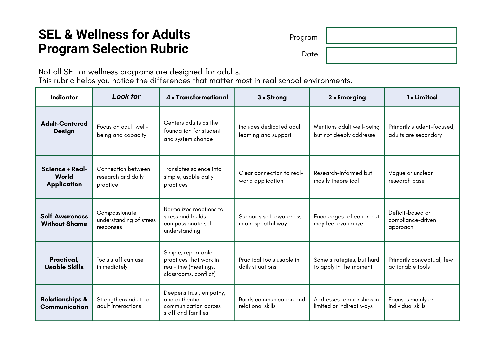 Introductory Handouts for Educators